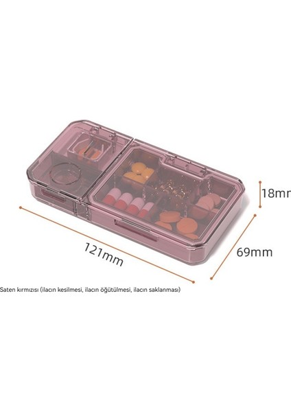 Taşınabilir Mini Çok Fonksiyonlu Alt Ambalaj Kesme Araştırma Ilaç Kutusu (Yurt Dışından) indirimleri
