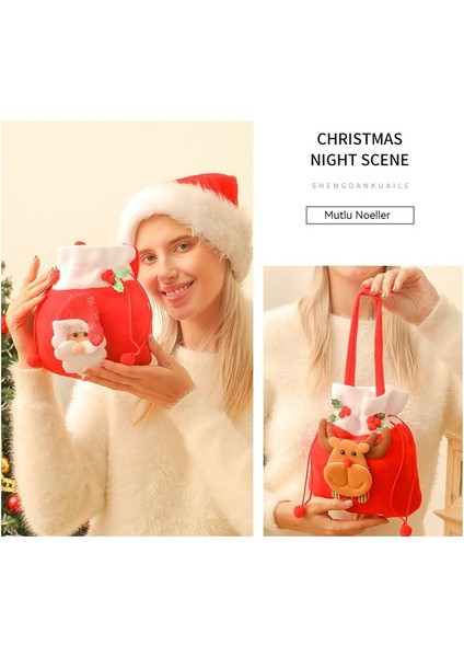 Noel Partisi Hediye Şeker Dekorasyon Çanta (Yurt Dışından) modelleri