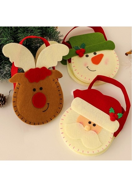 Noel Baba Elk Karikatür Hediye Çantası (Yurt Dışından) fiyatları