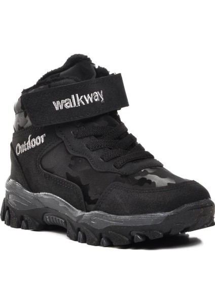 Walkway Leo-P Siyah Içi Kürklü Çocuk Outdoor Bot