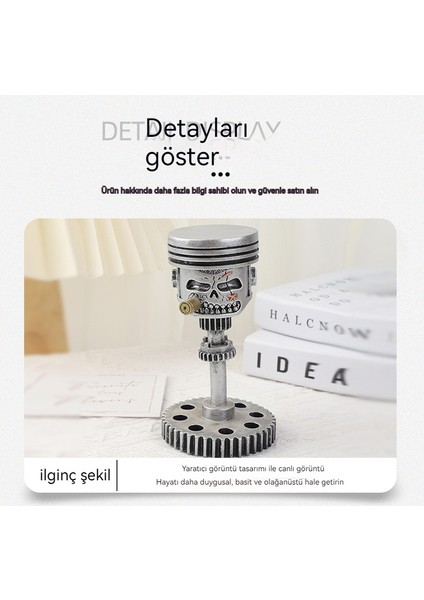 Yatak Odası Masa Üstü Yüz Heykel Reçine Dişli Süsleri (Yurt Dışından)