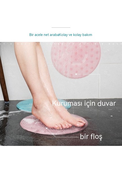 Çap 31 cm Silikon Banyo Ayak Sırt Masaj Pedi (Yurt Dışından)