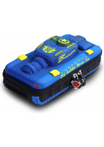 Çocuklar 3D Stereo Tank Şekillendirme Kalem Kutusu (Yurt Dışından)