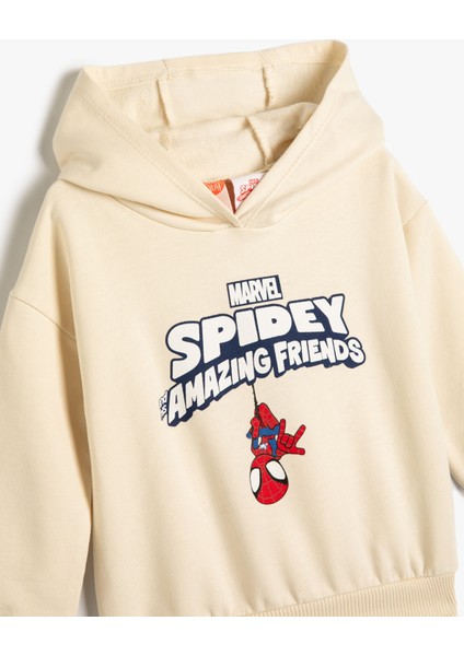 Spiderman Kapşonlu Sweatshirt Lisanslı Uzun Kollu Pamuklu modelleri