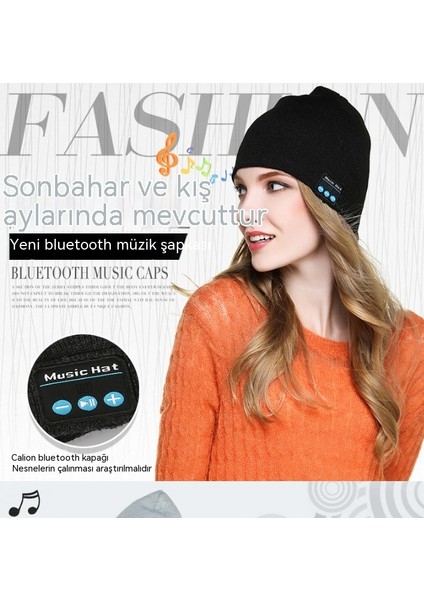 Kışlık Örgü Bere Müzikli Bluetooth Kulaklık (Yurt Dışından)