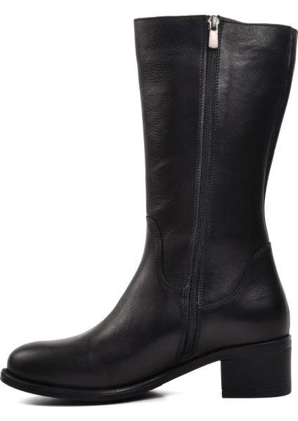 Voyager 9289 Siyah Içi Polarlı Hakiki Deri Kadın Çizme modelleri