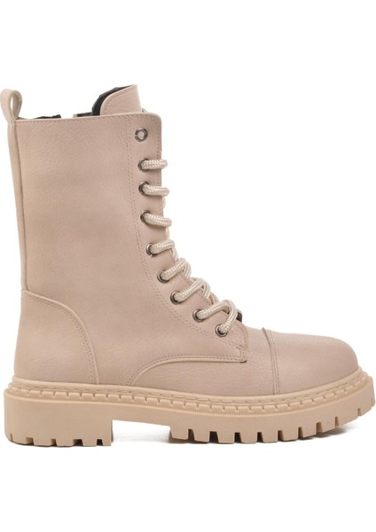 335124 Bej Süet Içi Polarlı Kadın Postal Bot fiyatları