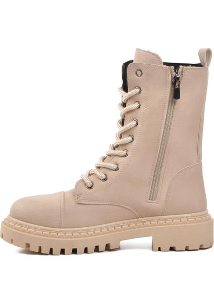 335124 Bej Süet Içi Polarlı Kadın Postal Bot modelleri