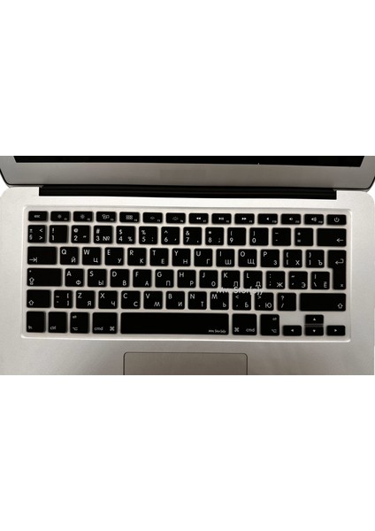 Rusça Klavye Macbook Air Pro Kılıf (Eski USB’li Model 2008/2017 yılı) ile Uyumlu modelleri