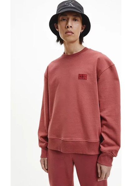 Shrunken Badge Crew Sweatshirt