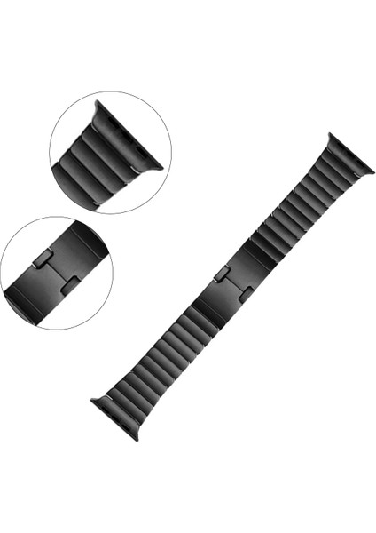 Apple Watch 42 44 45 49 mm Uyumlu Joint Luxury Klipsli Çelik Kordon modelleri