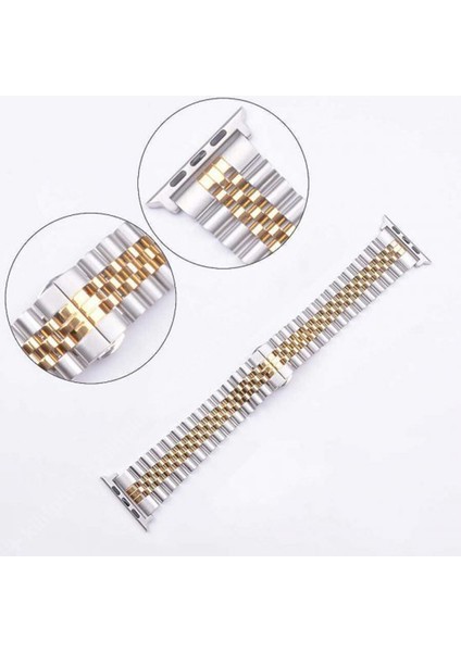 Apple Watch 38 40 41 mm Uyumlu Rlx Metal Kordon