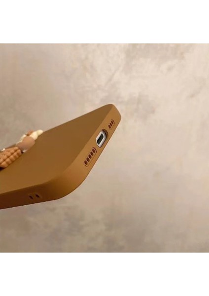 iPhone 15 Pro Kılıf 3D M Bear Kamera Korumalı Silikon Kapak