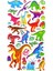 Sticker Kabartmalı Stiker Defter Planlayıcı Etiket LBU-001 - 17X9 cm - Dinozor 2