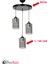 Dora Black Füme Glass Lüx 3, Antre Avize, Salon Avize, Oturma Odası Avize, Cam Avize 2