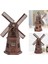 Vintage Metal Hollanda Yel Değirmeni Biblo Antik Bakır 17 cm 3