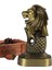 Vintage Metal Singapur Merlion Biblo Antik Bronz 16 cm 2