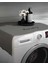 Laundry Basklı Gri Çamaşır Makine Örtüsü 2