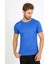 Erkek Tişört NBTM2105-SON Rahat Kesim Nefes Alabilir Kumaş Mavi 5