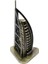 Vintage Metal Dubai Burj Al Arab Biblo Antik Bronz 16 cm 1