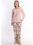 Pamuklu Kadın Pijama Takımı Pembe 1