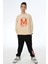 Erkek Çocuk M Harfi Işlemi Sweatshirt 1