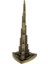 Dünyadan Hediyeler Vintage Metal Burj Khalifa Biblo Antik Bronz 25 cm Burç Halife 3