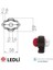 Mini Takoz Lamba Tek Ledli Kırmızı-Beyaz 12V-24V 1 Adet 5