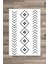 Artızon Halı ART-231 Beyaz Taban Dekoratif Kilim Ince Yıkanabilir Süngerli Dot Taban Salon Halısı 2