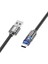 U122 Kristal Uç 3A USB To Type-C Hızlı Data ve Şarj Kablosu 2