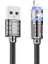 U122 Kristal Uç 2.4A USB To iPhone Lightning Hızlı Data ve Şarj Kablosu 1