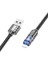 U122 Kristal Uç 2.4A USB To iPhone Lightning Hızlı Data ve Şarj Kablosu 2