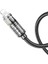 U122 Kristal Uç 2.4A USB To iPhone Lightning Hızlı Data ve Şarj Kablosu 5