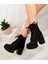 Eylül’s Shoes Yeni Sezon Kadın Siyah Süet Bot 3