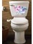 Lila Renkli Çiçekler Klozet Sticker Kapağı ve Banyo Sticker 1