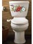 Kırmızı Beyaz Mavi Güller Klozet Sticker Banyo Sticker 1