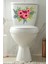 Kır Çiçekleri Klozet Sticker Dekoratif Banyo Sticker 3