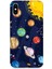Apple iPhone Xs Uyumlu Silikon Kılıf Gezegenler ve Yıldız Haritası 1
