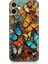 Apple iPhone 12 Mini Uyumlu Silikon Kılıf Pastel Renkli Kelebekler 1