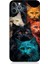 Apple iPhone 11 Pro Uyumlu Silikon Kılıf Renkli Sevimli Kedi Yüzleri 1