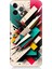 Apple iPhone 12 Pro Max Uyumlu Silikon Kılıf Renkli Geometrik Desenler 1