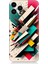 Apple iPhone 14 Pro Max Uyumlu Silikon Kılıf Renkli Geometrik Desenler 1