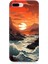 Apple iPhone 7 Plus Uyumlu Silikon Kılıf Deniz Dağ ve Gün Batımı 1