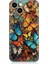 Apple iPhone 13 Mini Uyumlu Silikon Kılıf Pastel Renkli Kelebekler 1