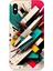 Apple iPhone Xs Max Uyumlu Silikon Kılıf Renkli Geometrik Desenler 1