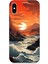 Apple iPhone Xs Max Uyumlu Silikon Kılıf Deniz Dağ ve Gün Batımı 1