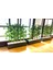 Yapay Bambu Bamboo Ağacı 1 mt Boy Bambu Çubuklar 3 Set Antrasit Ahşap Saksıda Iç Mekan 2