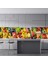 Mutfak Tezgah Arası Folyo Fayans Kaplama Folyosu Meyve Sebzeler 60X200 cm 4