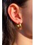 Kadın Gold Halka Çelik Küpe Paslanmaz Çelik 16 mm Küpe 3