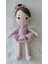 Pembe Balerin Bebek Amigurumi Organik Oyuncak 3